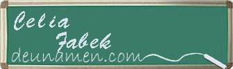 Celia Fabek Visitenkarte